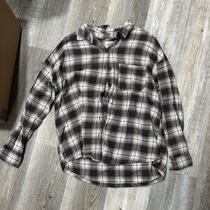 Garage Women's Brown and White Flannel
